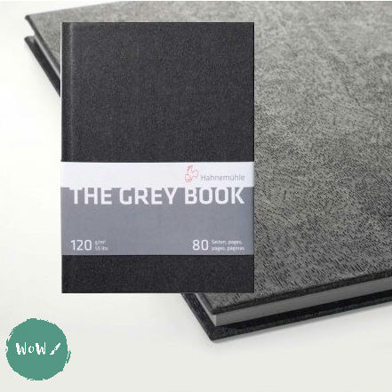 Hardback sketchbook - Square bound - Coloured paper - Hahnemuhle GREY Book - A4