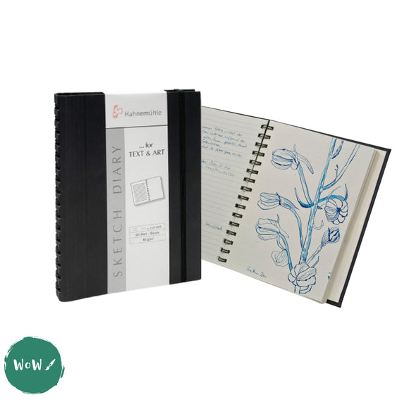 TRAVEL JOURNALS - Alternate PLAIN & LINED Paper - Hahnemuhle - SKETCH DIARY – 120gsm – A4