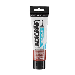 BLOCK PRINTING COLOUR - Water-soluble - Daler Rowney -  ADIGRAF - 59ml Tube - BURNT SIENNA