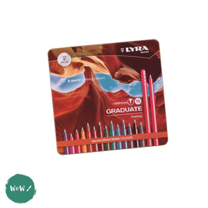LYRA Graduate Fineliner Tin - 15 WARM Colours