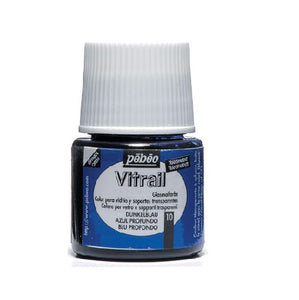 GLASS PAINT - Pebeo VITRAIL - 45ml - 	DEEP BLUE 050-010