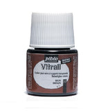 GLASS PAINT - Pebeo VITRAIL - 45ml - 	BROWN 050-011