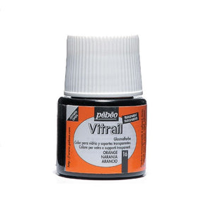 GLASS PAINT - Pebeo VITRAIL - 45ml - 	ORANGE 050016