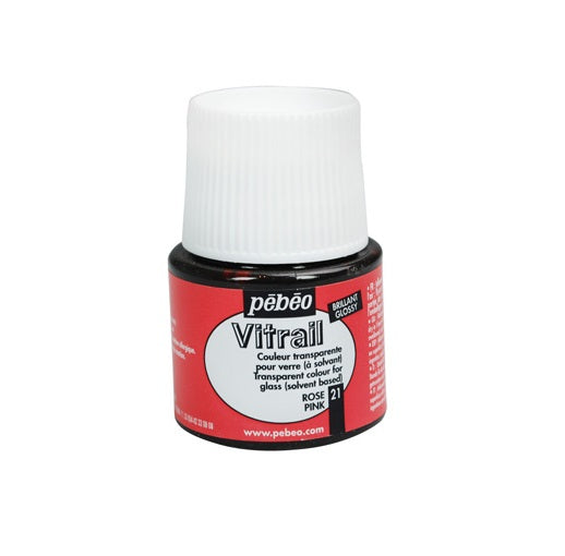 GLASS PAINT - Pebeo VITRAIL - 45ml - 	PINK 050-021