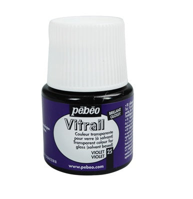 GLASS PAINT - Pebeo VITRAIL - 45ml - 	VIOLET 050-025