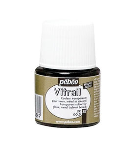 GLASS PAINT - Pebeo VITRAIL - 45ml - 	GOLD 050-038