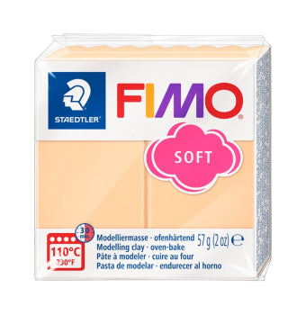 Modelling Clay- FIMO Soft, Oven-hardened POLYMER, 57g (2oz) block 	405- PEACH