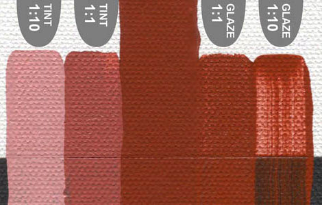 ARTISTS ACRYLIC PAINT - Golden OPEN - Slow Drying -  59ml tube 	Red Oxide  I