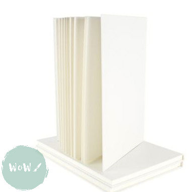 Hardback WHITE COVER Square Bound Sketch book A4 , 46 sheets, 140gsm all media paper