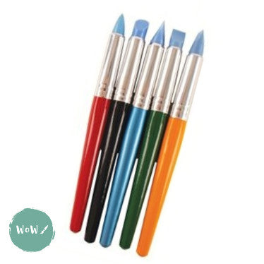 Silicone Rubber Colour Shaper- Set of 5 Assorted tips, 7.5mm