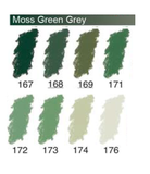 ARTISTS Soft Pastels - Sennelier - PASTEL L'ECU - SINGLE -	173	-	Moss Grey Green 173