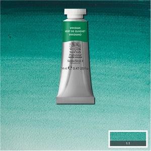 ARTISTS WATERCOLOUR PAINT - Winsor & Newton Professional - 14ml Tube (S)  - Viridian