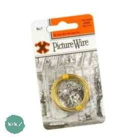 Framing Accessories - X-HOOK -  PICTURE WIRE No.1 - 3 METRES