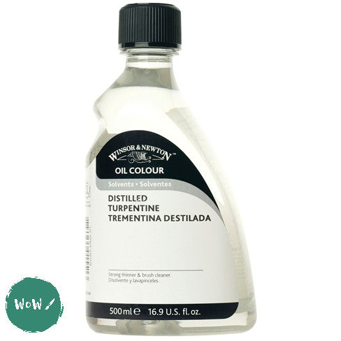 Oil Painting Solvents- Winsor & Newton - DISTILLED TURPENTINE 500 ml
