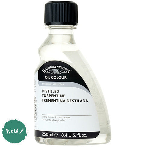 Oil Painting Solvents- Winsor & Newton - DISTILLED TURPENTINE 250ml