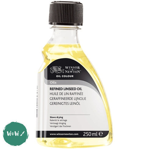 Oil Painting Oils- Winsor & Newton Refined Linseed Oil  250ml